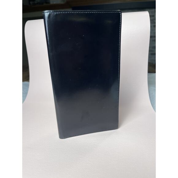 BVLGARI Black Leather Long Wallet Card Holder Organizer Made in Italy - Picture 3 of 4